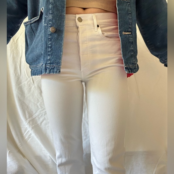 White Straight Leg Jeans - Picture 1 of 5